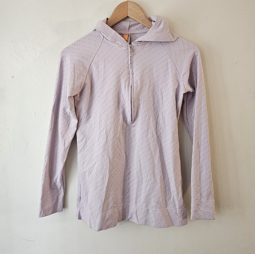 Lucy light pink quarter zip hoodie jacket size small
